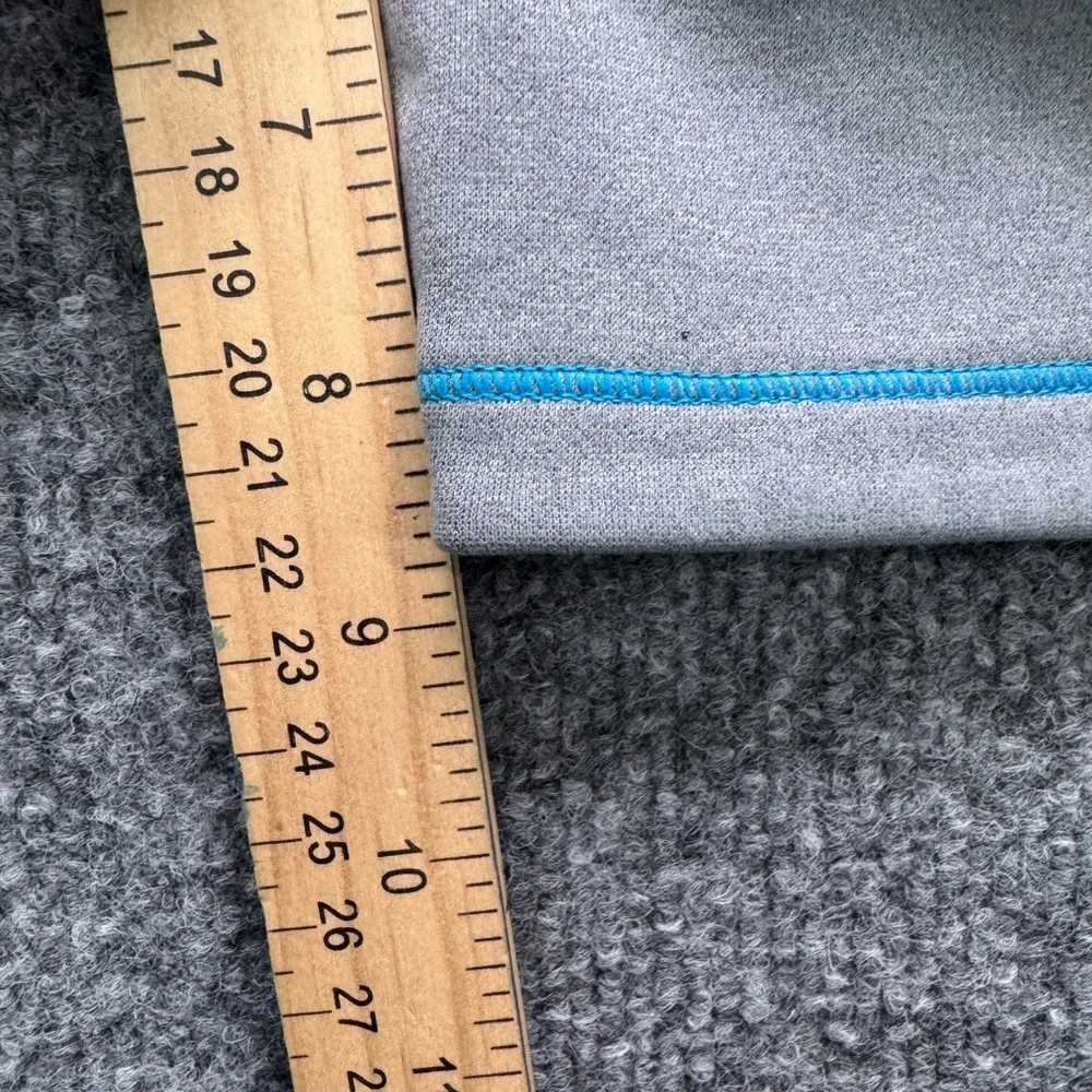 The North Face Shorts Mens XXL Gray Blue Fleece‎ Lined Zipper Pockets Athletic